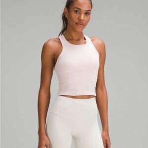 Lululemon ebb to street flush pink cropped tank top 4